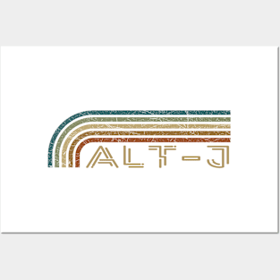 Alt-J Retro Stripes Posters and Art